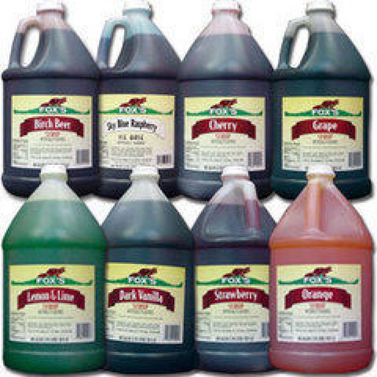 Sno-Kone Flavors Red
